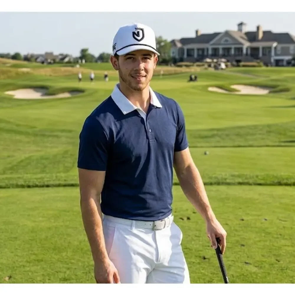 PXG Golf Hat White Performance Snapback Rope Cap Nick Jonas Collection 5-Panel